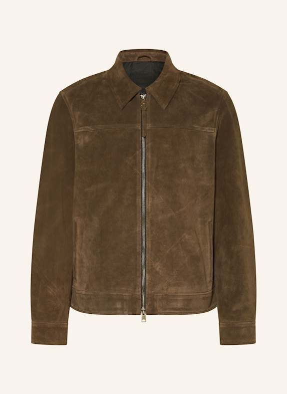 ALLSAINTS Lederjacke RHONE DUNKELBRAUN