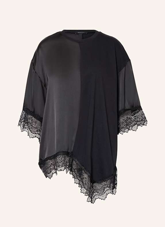 ALLSAINTS Blusenshirt LENNY im Materialmix SCHWARZ