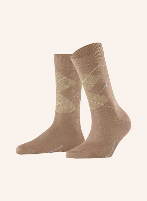 Burlington Socken MARYLEBONE SCHIMMER mit Glitzergarn 5038 camel