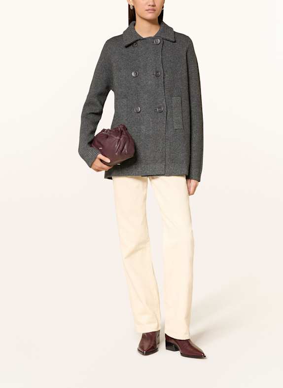 ba&sh Strickjacke VESTA DUNKELGRAU