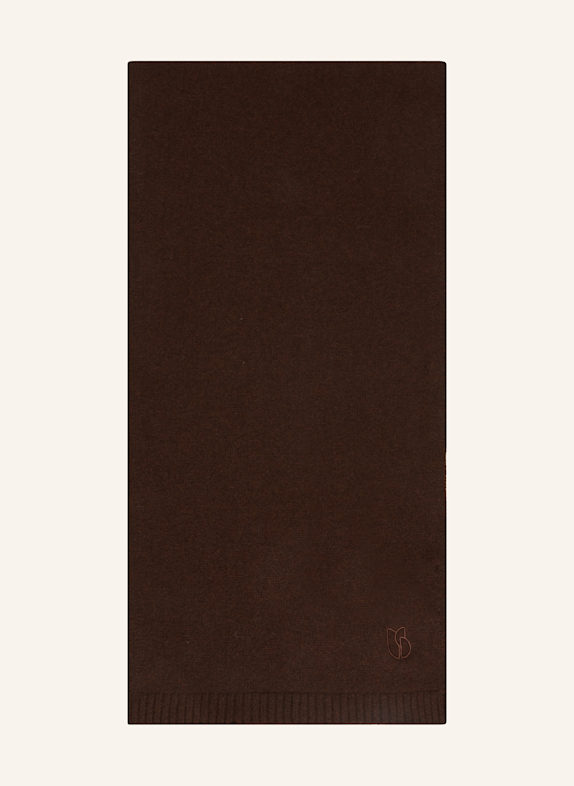 ba&sh Cashmere-Schal COMIE DUNKELBRAUN