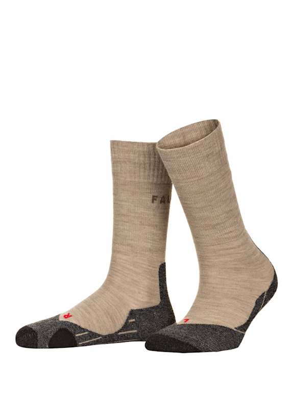 FALKE Trekking socks TK2 with merino wool 4100 NATURE MEL