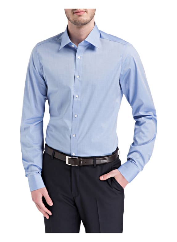 OLYMP Hemd Level Five body fit mit extralangem Arm HELLBLAU