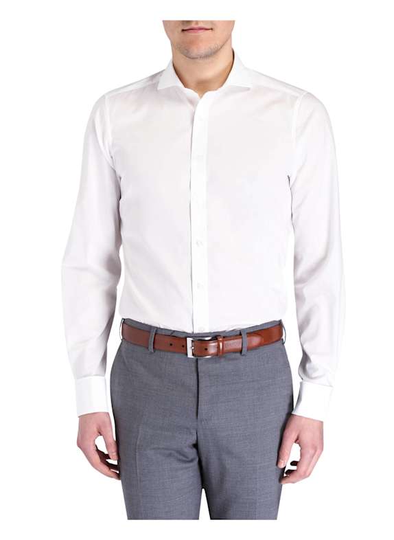 OLYMP Koszula Level Five body fit z wywijanym mankietem OFFWHITE