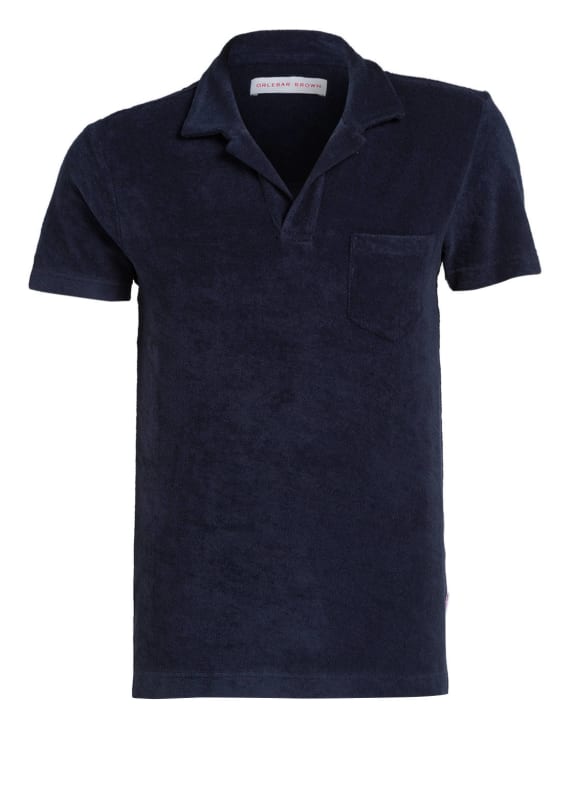 ORLEBAR BROWN Koszulka polo z frotte TERRY NAVY