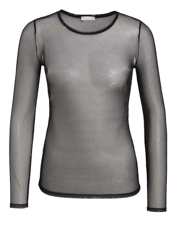 HANRO Shirt SMOOTH ILLUSION SCHWARZ