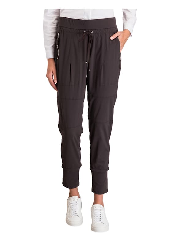 RAFFAELLO ROSSI Broek CANDY in joggingstijl MARRON FONCÉ