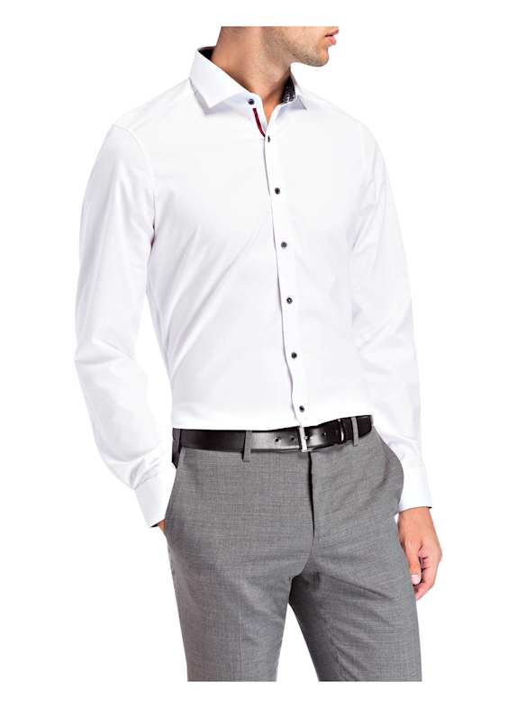 OLYMP Hemd Level Five body fit WEISS STRUKTUR