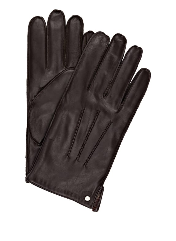 JOOP! gants en cuir MARRON