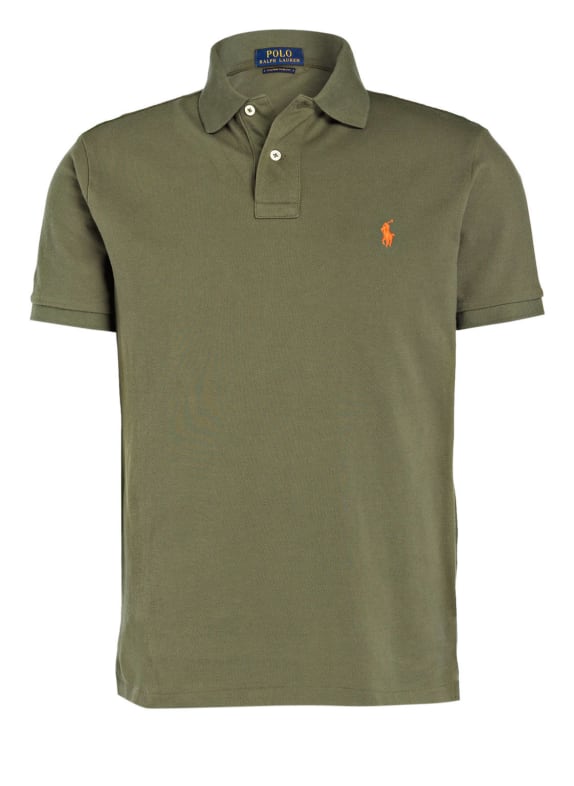 POLO RALPH LAUREN Piqué-Poloshirt Custom Slim Fit OLIV