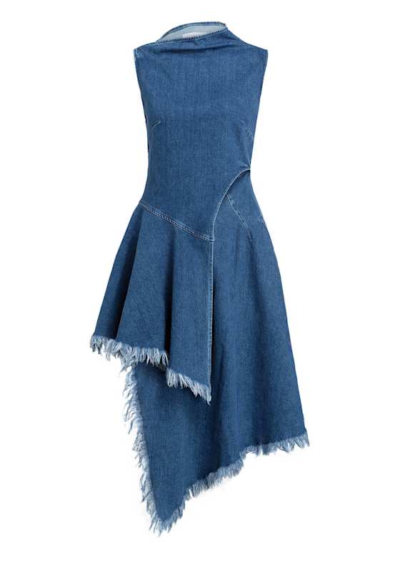 7 for all mankind denim dress BLUE