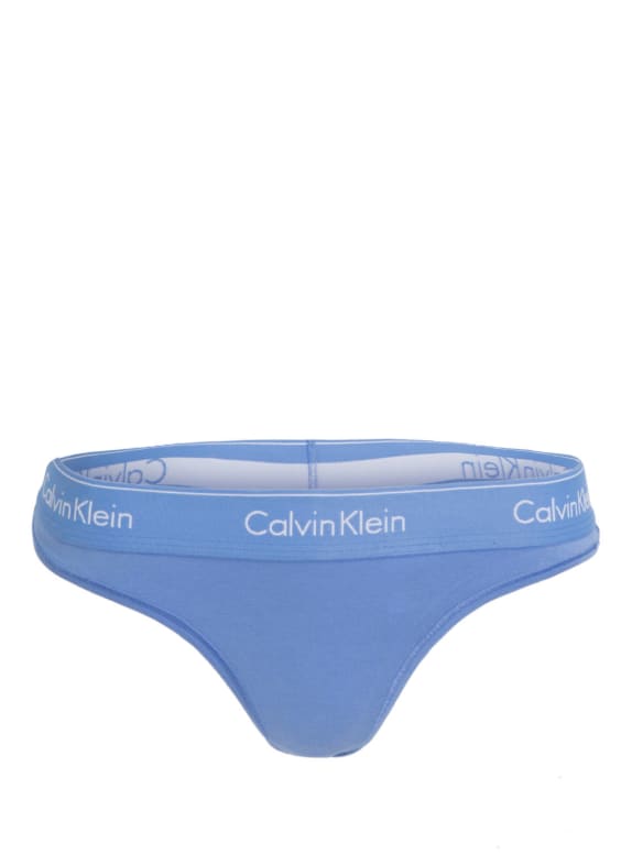 Calvin Klein Stringi MODERN COTTON JASNONIEBIESKI