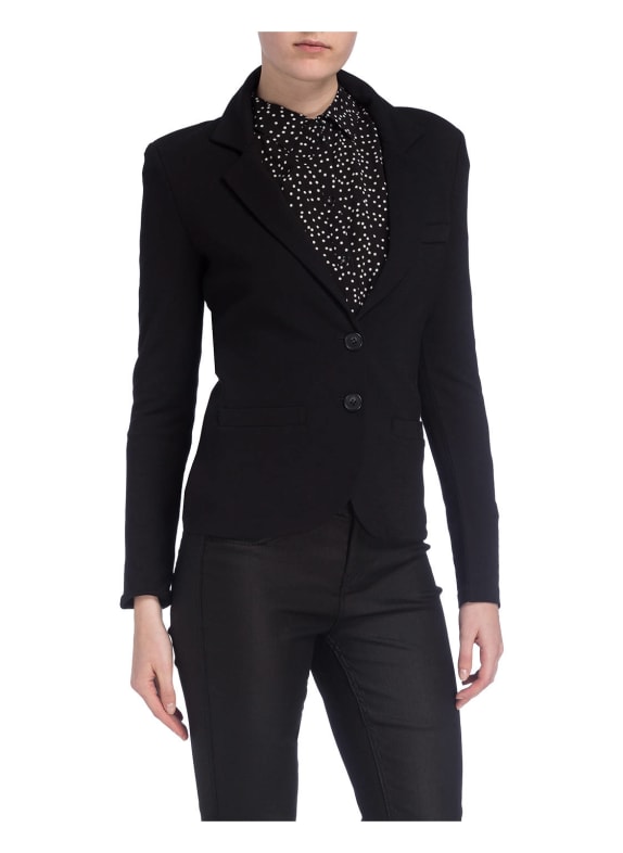REPEAT Jersey blazer ZWART