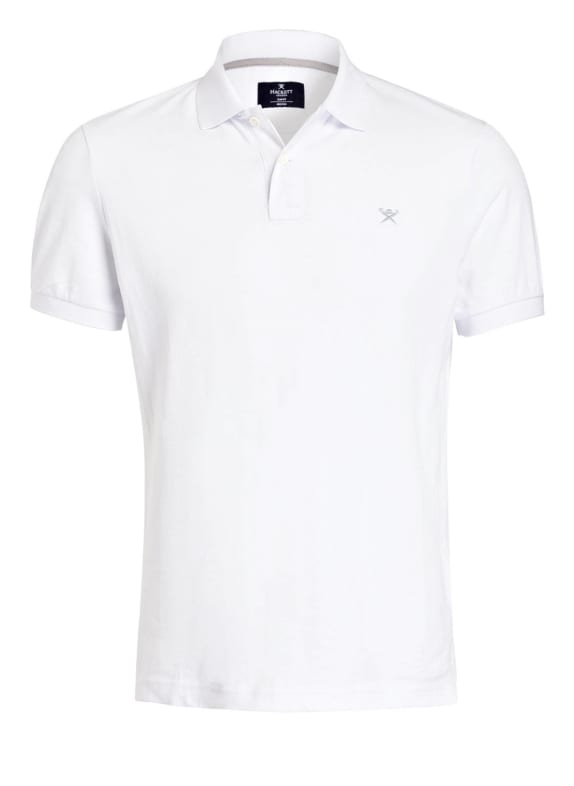 HACKETT LONDON Poloshirt SLIM FIT LOGO WEISS