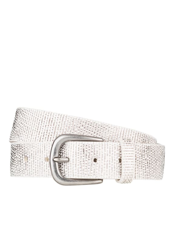 SCHUCHARD & FRIESE Leather belt WHITE