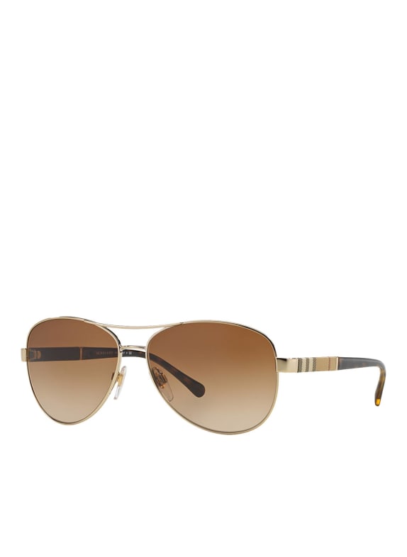 BURBERRY Sonnenbrille BE3080 114513 - GOLD/ BRAUN VERLAUF