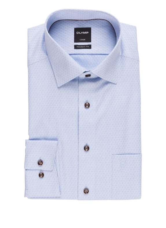 OLYMP Hemd Luxor modern fit HELLBLAU/ WEISS