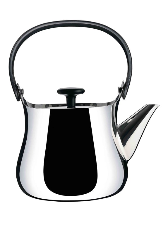 ALESSI Teapot CHA SILVER/ BLACK