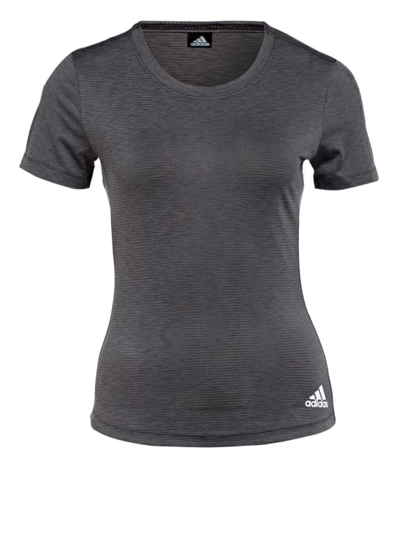 adidas T-Shirt PERFORMANCE SCHWARZ MELIERT