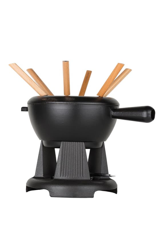 LE CREUSET Käsefondue-Set für 6 Personen SCHWARZ