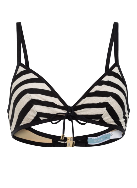 MARIE JO Triangel-Bikini-Top MERLE ECRU / SCHWARZ