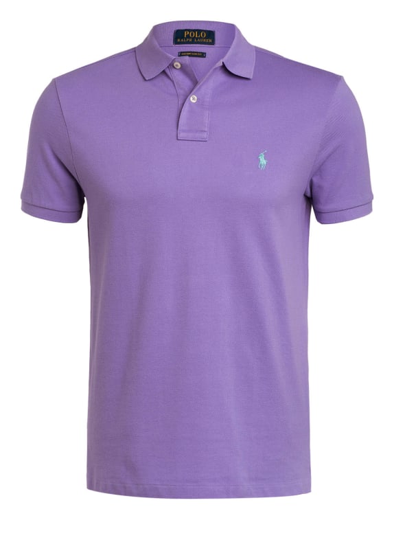 POLO RALPH LAUREN Koszulka polo z piki custom slim fit LILA