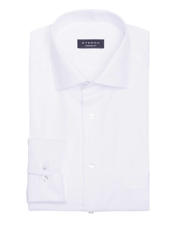ETERNA Comfort Fit shirt with extra-long sleeves WHITE