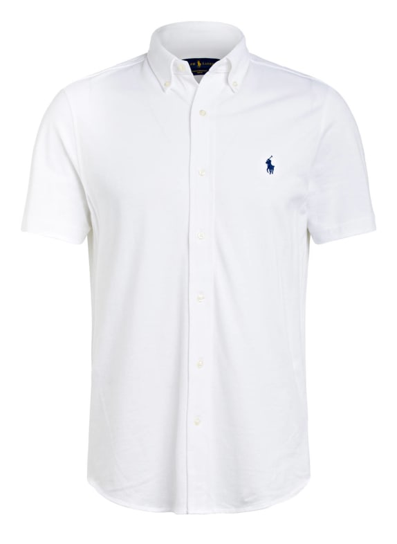 POLO RALPH LAUREN Kurzarm-Hemd Regular Fit aus Piqué WEISS