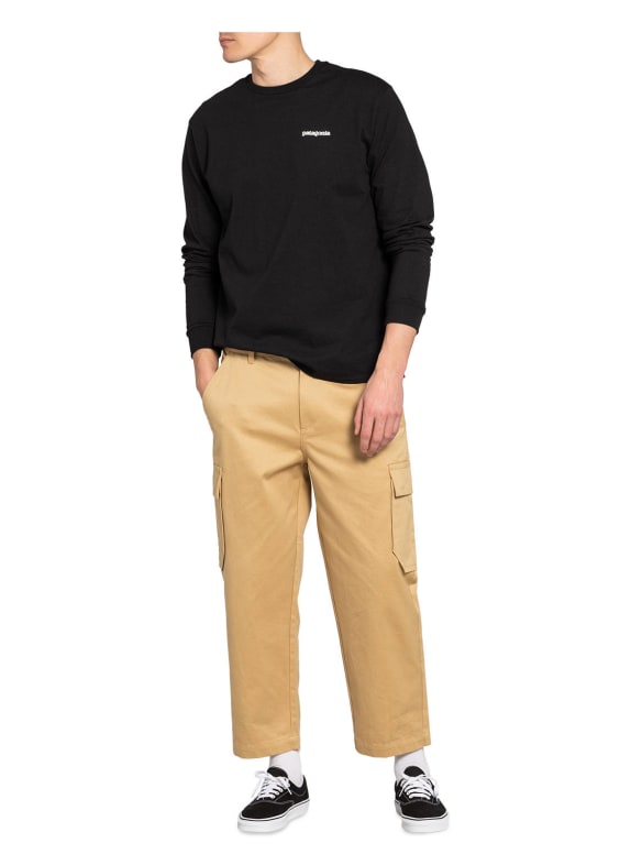 patagonia Longsleeve P-6 ZWART
