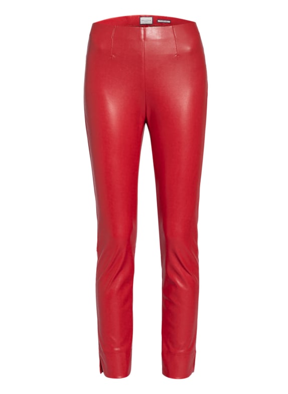 SEDUCTIVE 7/8 pants SABRINA in leather look RED