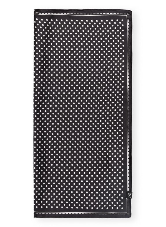 FRAAS Foulard en soie NOIR/BLANC À POIS