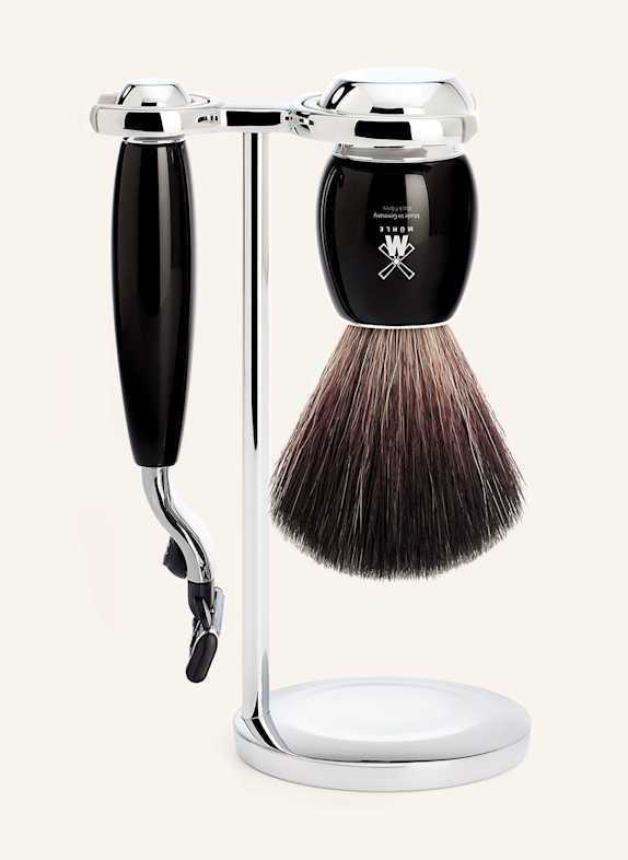 MÜHLE 3-tlg. Rasier-Set - VIVO SCHWARZ