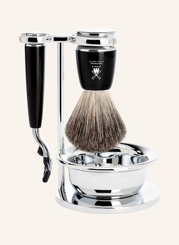 MÜHLE 4-tlg. Rasier-Set - RYTMO SCHWARZ