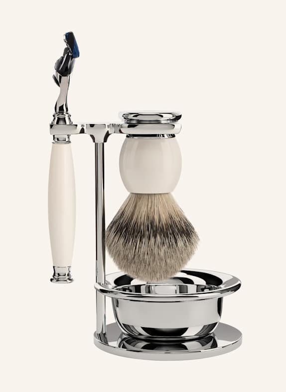 MÜHLE 4-tlg. Rasier-Set - SOPHIST WEISS