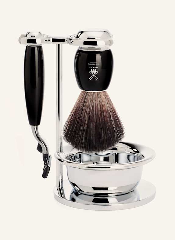 MÜHLE 4-tlg. Rasier-Set - VIVO SCHWARZ