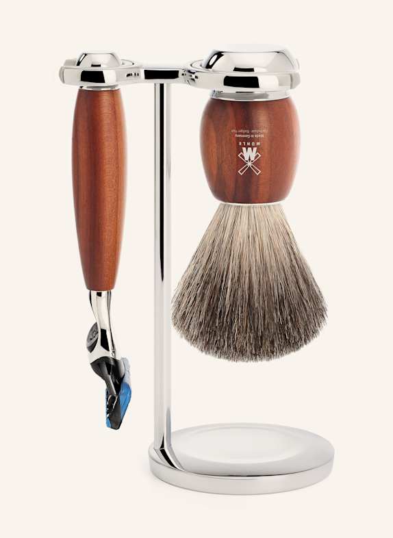MÜHLE 3-tlg. Rasier-Set - VIVO BRAUN