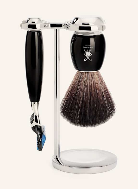 MÜHLE 3-tlg. Rasier-Set - VIVO SCHWARZ