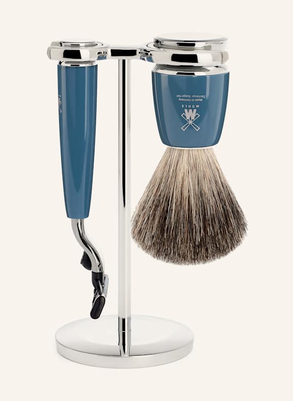 MÜHLE 3-tlg. Rasier-Set - RYTMO PETROL