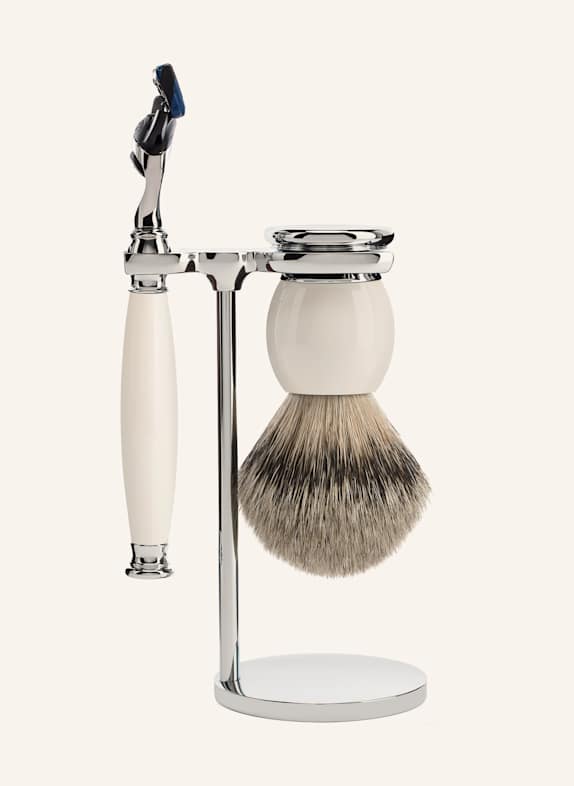 MÜHLE 3-tlg. Rasier-Set - SOPHIST WEISS