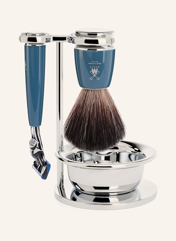 MÜHLE 4-tlg. Rasier-Set - RYTMO PETROL