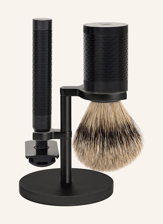 MÜHLE 3-tlg. Rasier-Set - ROCCA SCHWARZ