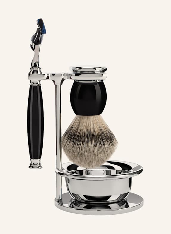 MÜHLE 4-tlg. Rasier-Set - SOPHIST SCHWARZ