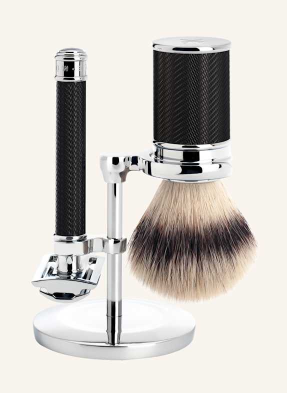 MÜHLE 3-tlg. Rasier-Set - TRADITIONAL SCHWARZ