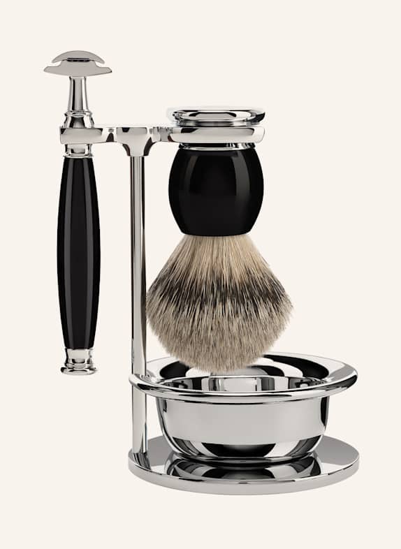 MÜHLE 4-tlg. Rasier-Set - SOPHIST SCHWARZ