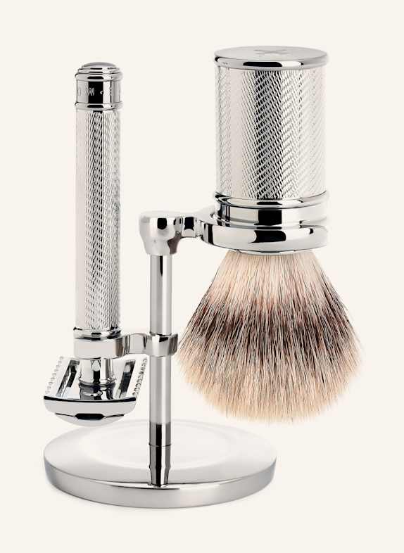 MÜHLE 3-tlg. Rasier-Set - TRADITIONAL SILBER
