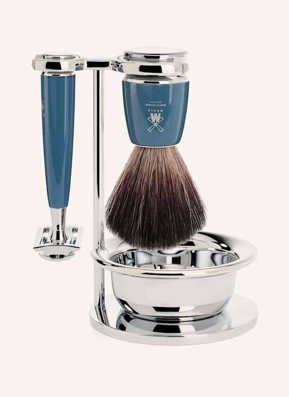 MÜHLE 4-tlg. Rasier-Set - RYTMO PETROL