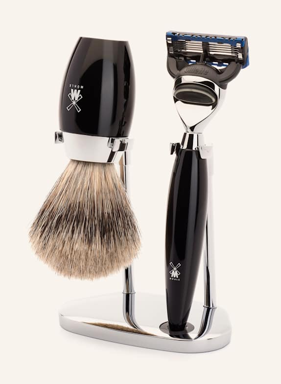 MÜHLE 3-tlg. Rasier-Set - KOSMO SCHWARZ