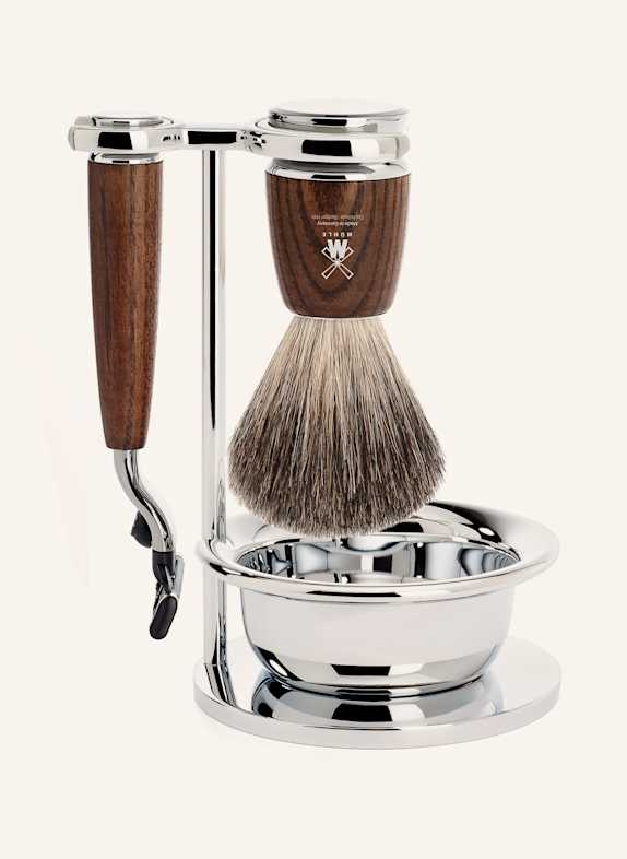 MÜHLE 4-tlg. Rasier-Set - RYTMO BRAUN