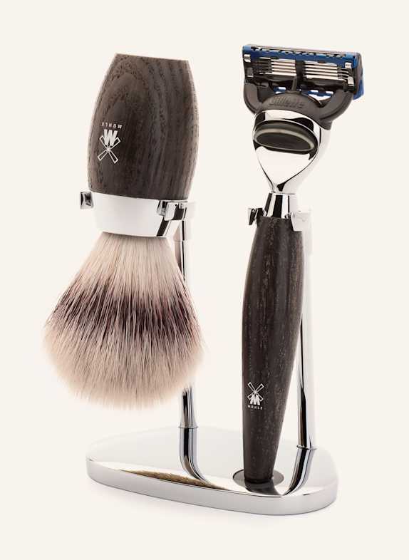 MÜHLE 3-tlg. Rasier-Set - KOSMO DUNKELBRAUN