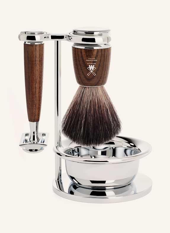 MÜHLE 4-tlg. Rasier-Set - RYTMO BRAUN